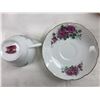 Image 14 : Fine China Tea Cups & 4 x 8" plates