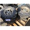 Image 1 : SET OF 4 MAXXIS AT26X9-12 TIRES WITH RIMS