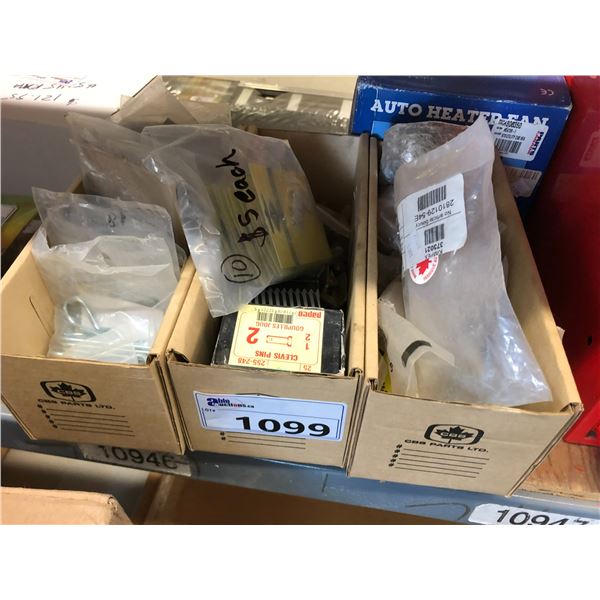 3 BOXES OF ASSORTED HARDWARE