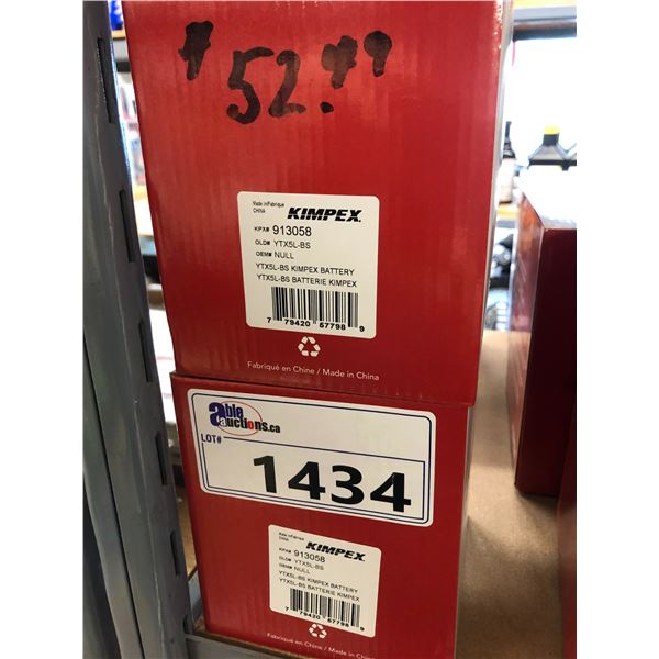 2 - KIMPEX POWERPACK BATTERIES