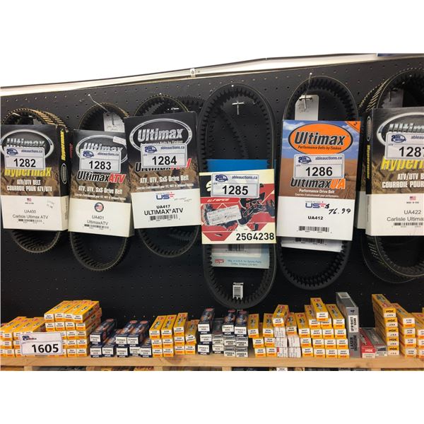 4 SECTIONS OF ASSORTED SPARK PLUGS