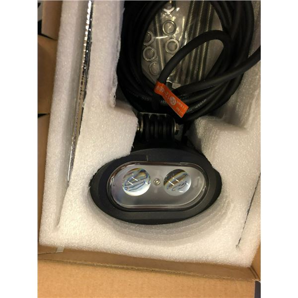 2 - 4" OVAL HYPER SPOT BLUE FORKLIFT WARNING LIGHTS