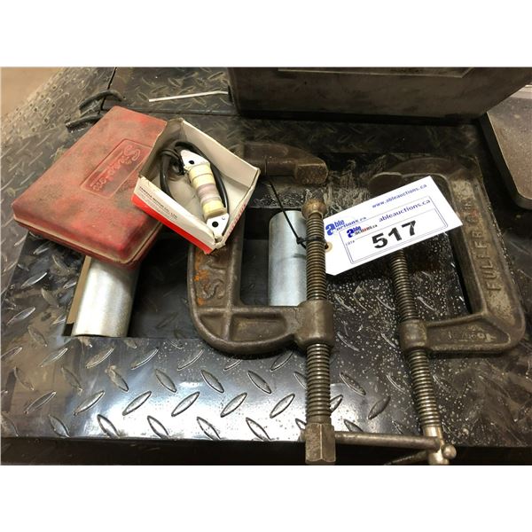 TWO CLAMPS WITH TOOLS