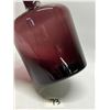 Image 3 : Purple Amethyst Glass Decanter Approx: 10"T 4.75"W