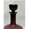 Image 4 : Purple Amethyst Glass Decanter Approx: 10"T 4.75"W