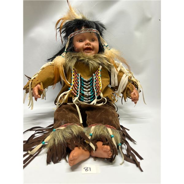 Carrissa Collection First Nations Doll Approximately 22"T