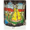 Image 2 : Vintage Canada Toy Drum First Nations Motif Approx: 7"T 7"W
