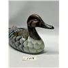 Image 2 : Carved & Painted Wood Duck (Tail Repaired) Approx: 14"L & 5.5"T