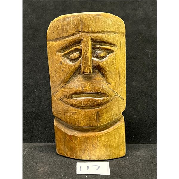 Mid Century Modern Wood Carving (see pics) Approx: 7"T 3.75"W