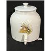 Image 1 : Large Ceramic Water Cooler / Dispenser Wood Duck Image App: 12"T 10"W