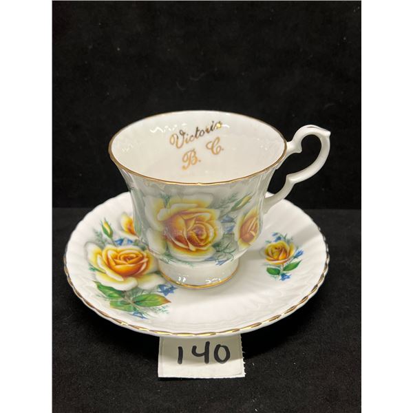 Royal Windsor England  Victoria B.C  Tea Cup & Saucer