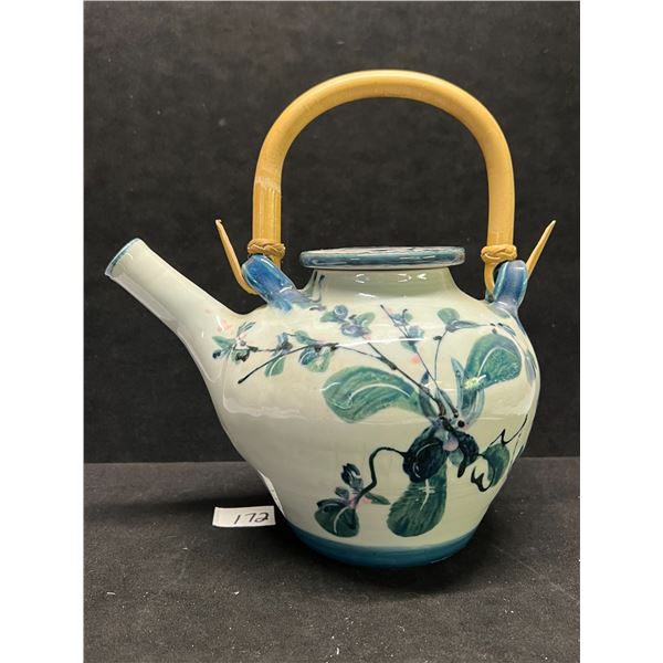 Susan Gurman Canadian Studio Pottery Tea Pot Teapot 9.5"T w/handle 8.25"W