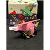 Image 1 : Metal / Tin Wind Up Training Plane MS-011 China Approx: 3.25"L 4"W