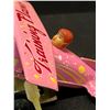 Image 5 : Metal / Tin Wind Up Training Plane MS-011 China Approx: 3.25"L 4"W