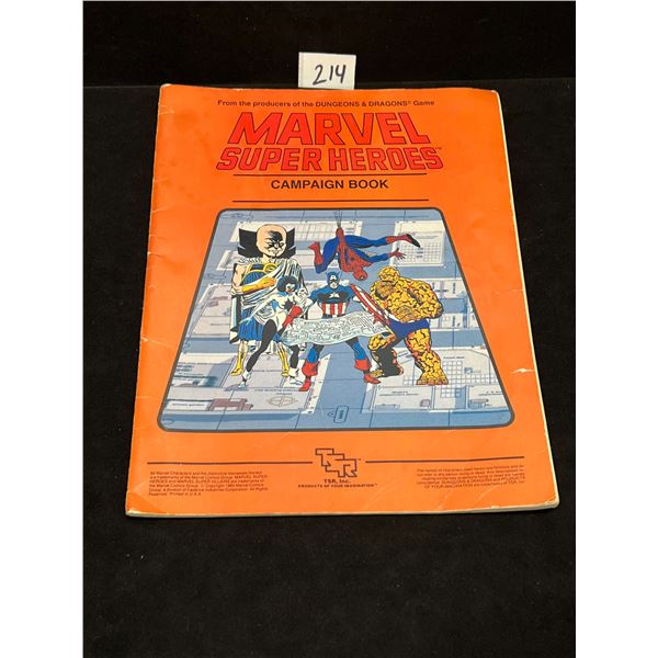 Vintage TSR Marvel Super Heroes Campaign Book (see description)