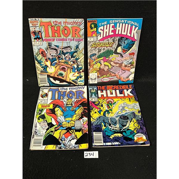 4 Various Marvel comics Mostly Good Condition One is rough (see pics)