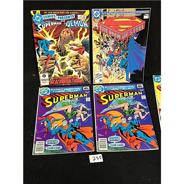 6 Various DC Superman comics Mostly Good Condition (see pics)