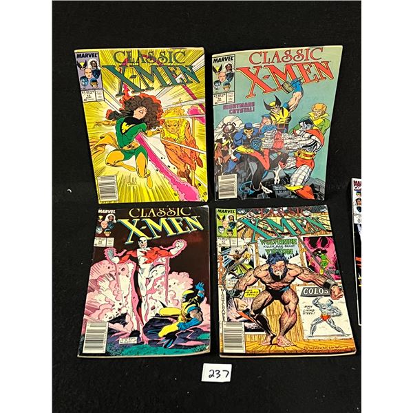 5 Marvel Classic X-Men comic books mostly good condition (see pics)