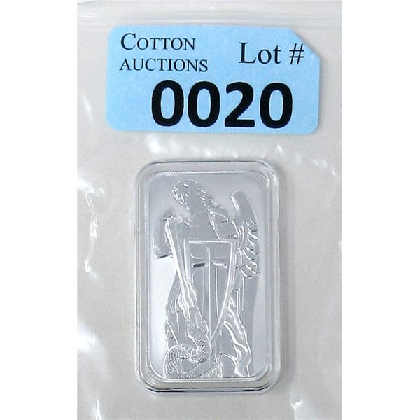 1 Oz. .999 Silver Archangel Michael Bar