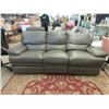 Image 1 : 90" Grey Bonded Leather Reclining Sofa
