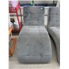 Image 1 : Grey Microfiber Chaise - Store Return