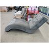 Image 2 : Grey Microfiber Chaise - Store Return