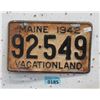 Image 1 : Rare 1942 Maine Single License Plate