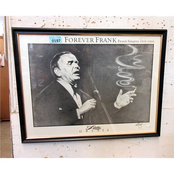 Artist Signed Frank Sinatra Print