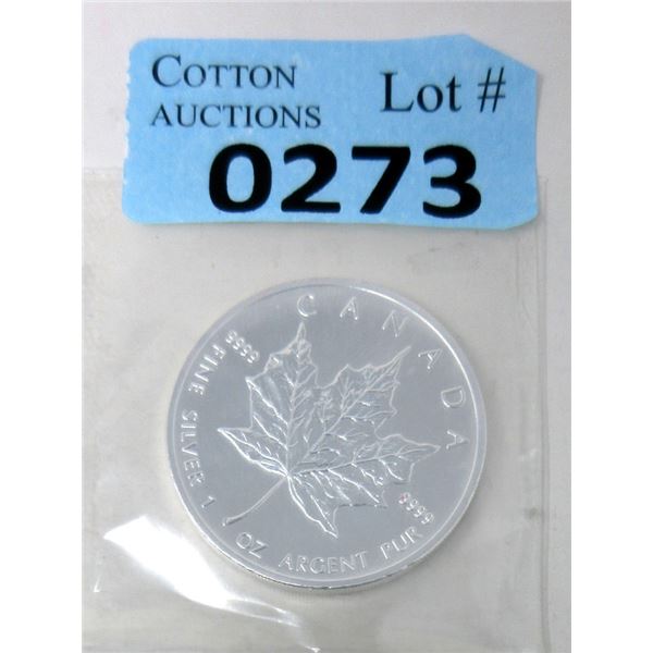 1 Oz .9999 Silver 2006 Canadian Maple Leaf Coin