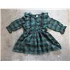 Image 2 : 10 New Green Plaid Baby/Toddler Dresses