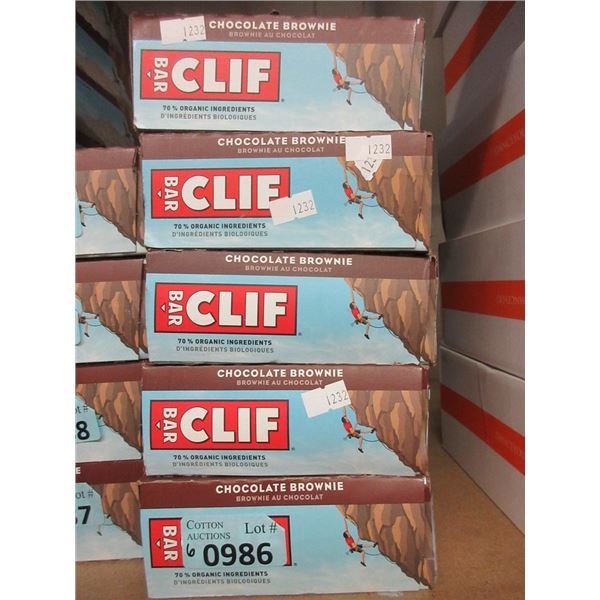 6 Boxes of Clif Chocolate Brownie Bars