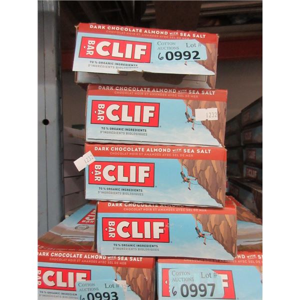 6 Boxes of Clif Dark Chocolate Almond Bars