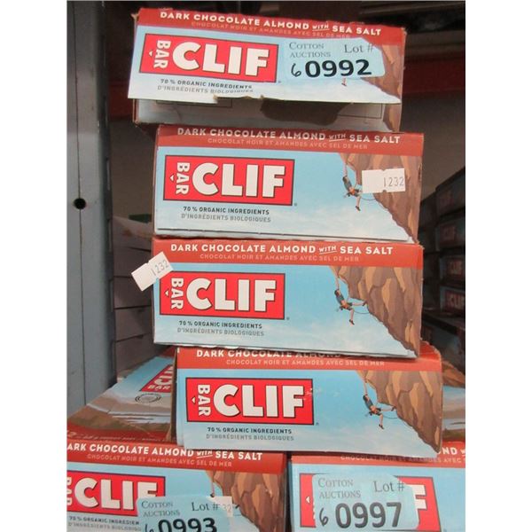 6 Boxes of Clif Dark Chocolate Almond Bars