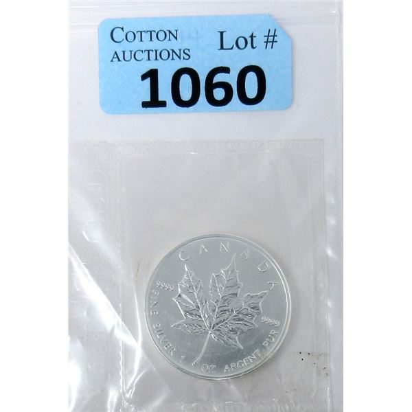 1 Oz .9999 Silver 2006 Canadian Maple Leaf Coin