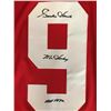 Image 2 : GORDIE HOWE SIGNED DETROIT RED WINGS CCM JERSEY WITH INSCRIPTIONS (PASTIME COA)