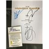 Image 2 : HUNGER GAMES CAST SIGNED SCRIPT COVER CUSTOM FRAMED 8 X 10 (RA COA)