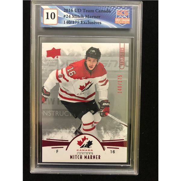 2016 UD TEAM CANADA NO.24 MITCH MARNER 140/175 EXCLUSIVES (GCG 10)