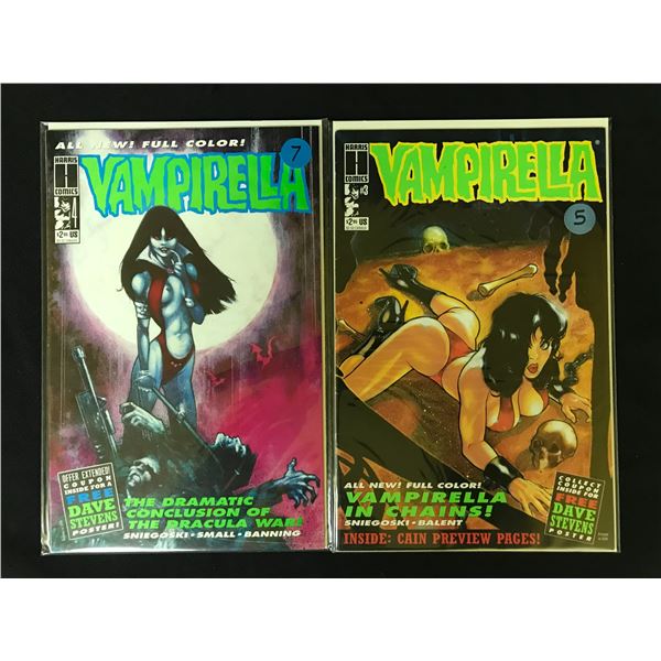 VAMPIRELLA  #3-4 HARRIS COMICS)