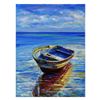 Image 1 : Vadik Suljakov, "Azure Reflections" Original Oil Painting on Canvas, Hand Signed with Letter of Auth