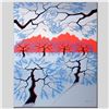 Image 1 : "Red Mountains" Limited Edition Giclee on Canvas by Larissa Holt, Numbered and Signed. This piece co