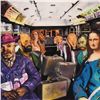 Image 2 : Nelson De La Nuez, "Field Trip to the Louvre" Framed Limited Edition Artist Proof, Numbered and Hand