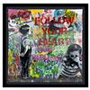 Image 1 : Mr. Brainwash, "With All My Love" Framed Original One-of-a-Kind Mixed Media, Hand Signed with Certif