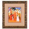 Image 1 : Moshe Leider, Framed Original Mixed Media Watercolor Painting, Hand Signed with Letter of Authentici