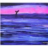 Image 2 : Wyland- Original Painting on Canvas "Swim in Blue"