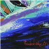 Image 2 : Natalia Sinkovsky, "Deep Ocean" Original Acrylic Painting on Canvas, Hand Signed with Letter of Auth