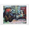 Image 1 : Nachum Gutman- Original Lithograph "Carriage By The Clock"