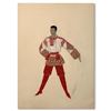 Image 1 : Erte (1892-1990), "Raspoutine" Original Gauche Painting, Hand Signed with Letter of Authenticity.
