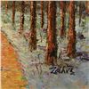 Image 2 : Zahra, Original Acrylic Painting on Canvas (36" x 36"), Hand Signed with Letter of Authenticity.