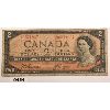 Image 1 : 1954 CANADIAN $2 BILL