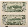 Image 2 : LOT OF 2 - 1973 CHOICE UNC CANADIAN $1 BILLS - IN SEQUENCE